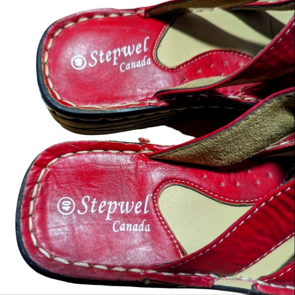 Stepwel leather sandals size 9.5 - Picture 2 of 2